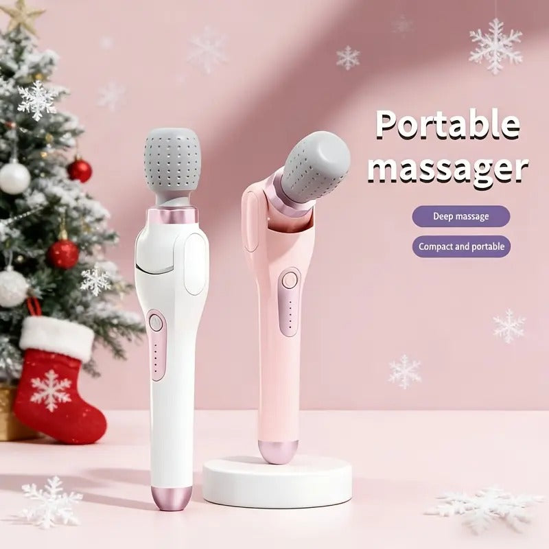 180° Foldable Cordless Handheld Massager – 5-Speed Rechargeable Portable Full Body Massage Stick for Neck, Back, Shoulders, Waist & Legs