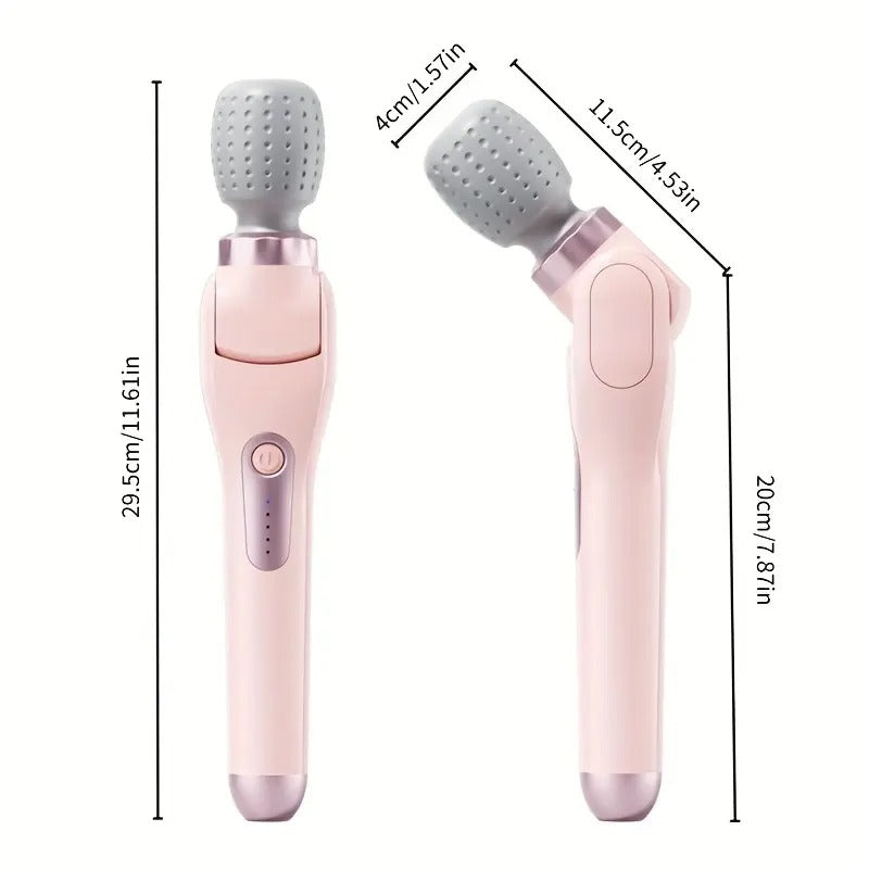 180° Foldable Cordless Handheld Massager – 5-Speed Rechargeable Portable Full Body Massage Stick for Neck, Back, Shoulders, Waist & Legs