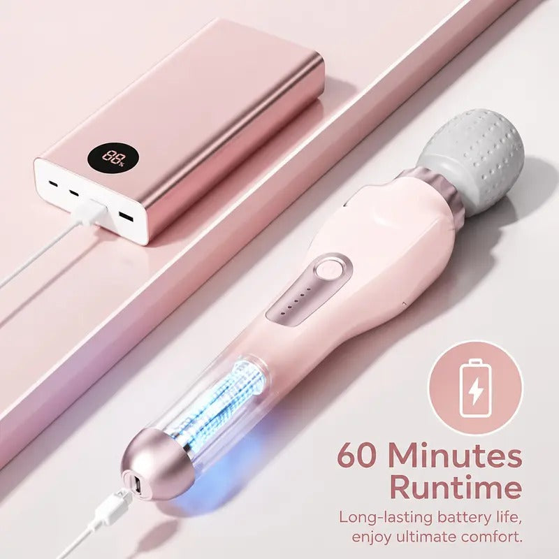 180° Foldable Cordless Handheld Massager – 5-Speed Rechargeable Portable Full Body Massage Stick for Neck, Back, Shoulders, Waist & Legs